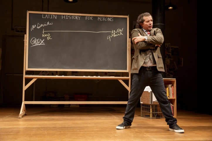 New York PremiereLATIN HISTORY FOR MORONS
Written and performed by John Leguizamo
Directed by Tony Taccone
In a co-production with Berkeley Repertory Theatre

Scenic Design: Rachel Hauck
Lighting Design: Alexander V. Nichols
Original Music and Sound Des