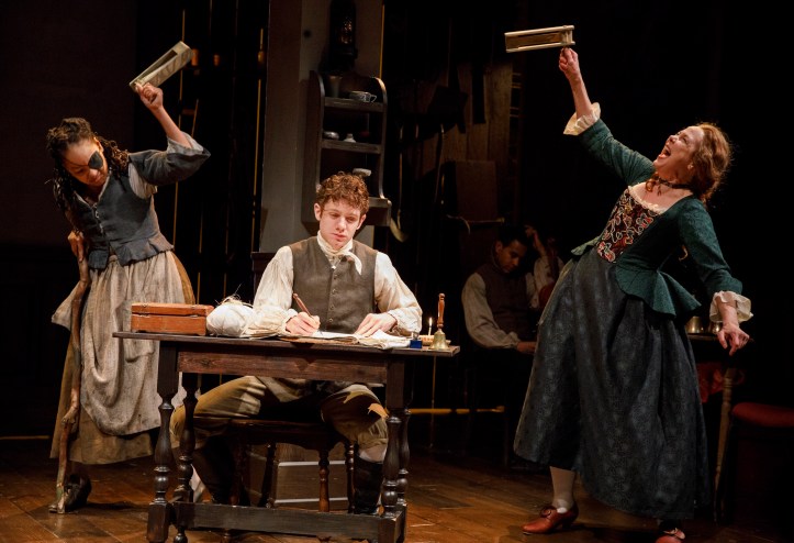 THE LOW ROADWritten by Bruce Norris Directed by Michael Greif Featuring Tessa Albertson, Max Baker, Kevin Chamberlin, Daniel Davis, Crystal A. Dickinson, Gopal Divan, Harriet Harris, Jack Hatcher, Chukwudi Iwuji, Johnny Newcomb, Chris Perfetti, Susanna