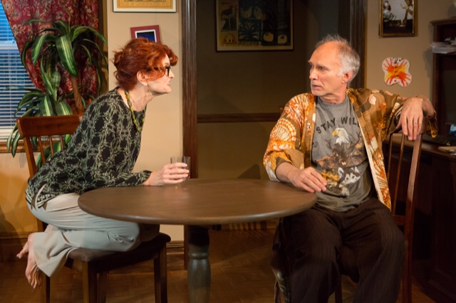 L-R: Candy Buckley and Jeff Hayenga in Max Baker’s HAL & BEE at 59E59 Theaters. Photo by Hunter Canning.