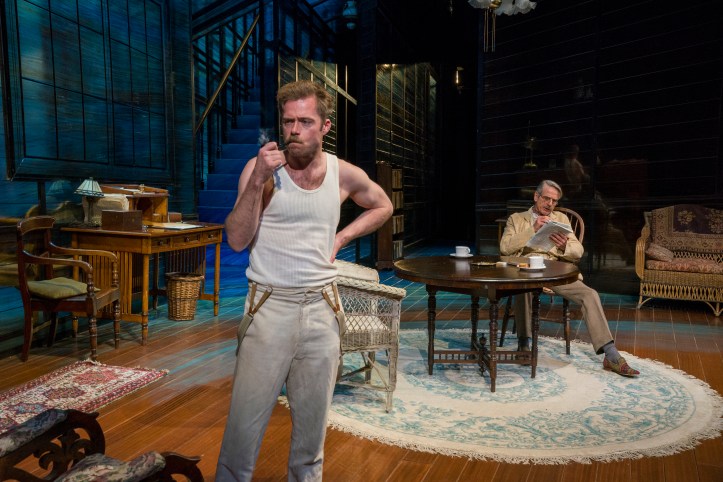 Set and costume design by Rob HowellLighting design by Peter Mumford Sound design by John Leonard