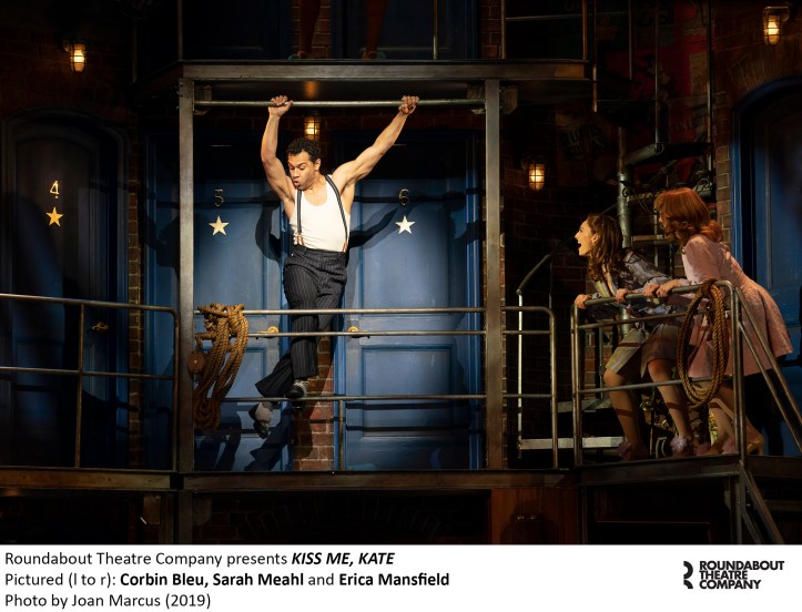 1494r_Corbin Bleu, Sarah Meahl and Erica Mansfield in KISS ME, KATE, Photo by Joan Marcus 2019