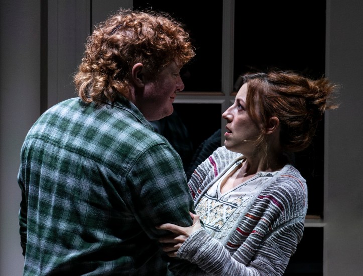 Becca Blackwell and Kate Wetherhead in HURRICANE DIANE, presented by NYTW &amp; WP Theater, Photo by Joan Marcus