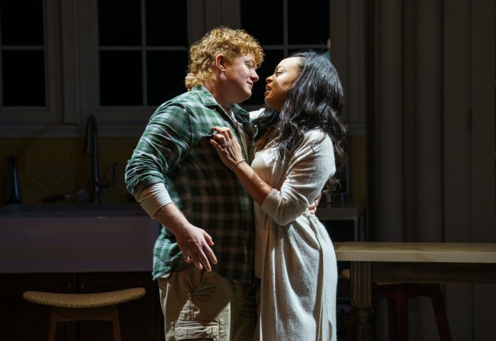 Becca Blackwell and Michelle Beck in HURRICANE DIANE presented by NYTW and WP Theater, Photo by Joan Marcus