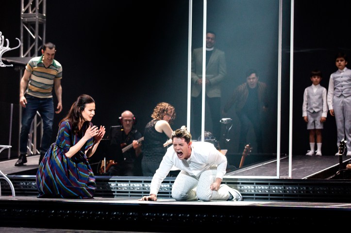 12_Wesley Taylor, Mandy Gonzalez, Casey Cott, Declan Fennell, and Hudson Loverro_Photo by Jeremy Daniel