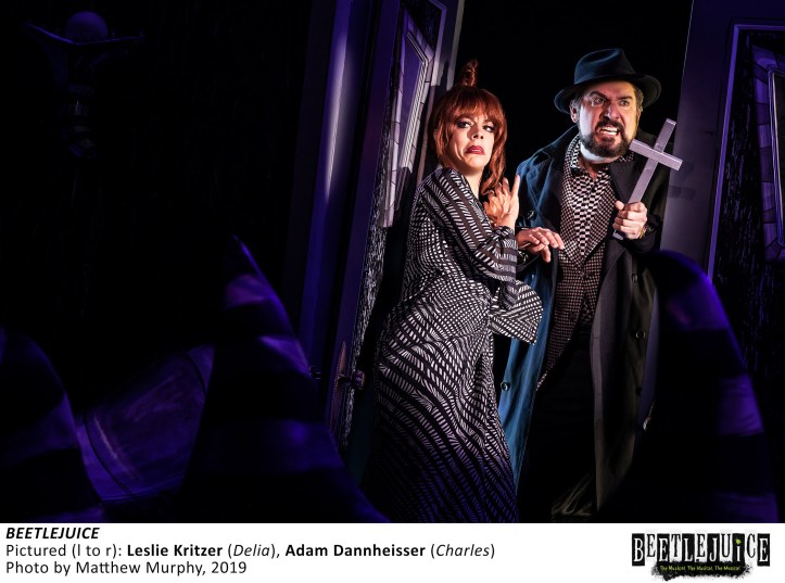 [2531]_LESLIE KRITZER, ADAM DANNHEISSER in BEETLEJUICE, Photo by Matthew Murphy, 2019