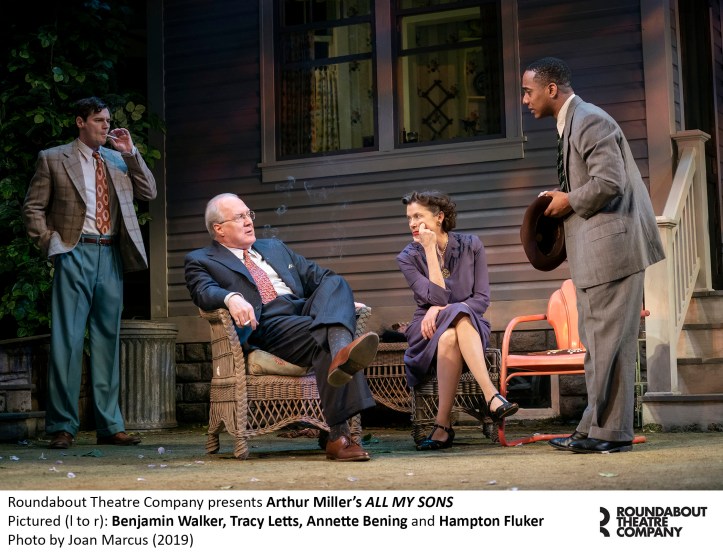 0054r_Benjamin Walker, Tracy Letts, Annette Bening and Hampton Fluker in Arthur Miller's ALL MY SONS, Photo by Joan Marcus 2019