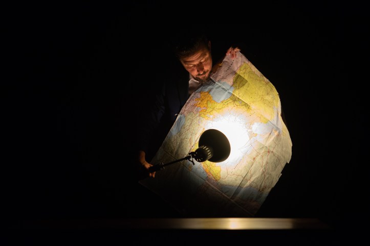 5- Thaddeus Phillips in 17 BORDER CROSSINGS at New York Theatre Workshop, Photo by Johanna Austin