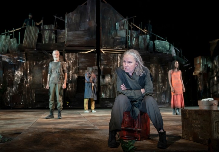 CORIOLANUSWritten by William Shakespeare Directed by Daniel Sullivan FEATURING Justin P. Armstrong (Ensemble), Teagle F. Bougere (Menenius Agrippa), Kate Burton (Volumnia), Jonathan Cake (Caius Martius Coriolanus), Louis Cancelmi (Tullus Aufidius), Kath