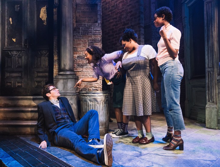 0038 - Jonathan Groff and the Urchins in Little Shop of Horrors (c) Emilio Madrid-Kuser