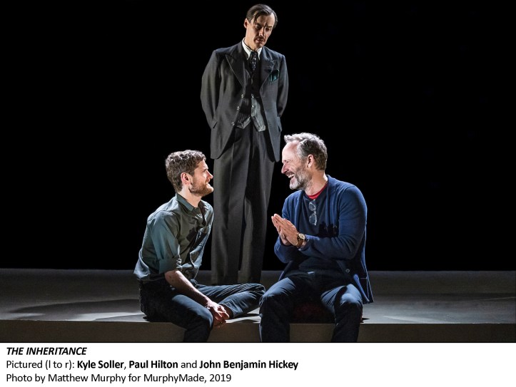 [2579_v005] Kyle Soller, Paul Hilton, and John Benjamin Hickey in THE INHERITANCE, Photo by Matthew Murphy for MurphyMade, 2019