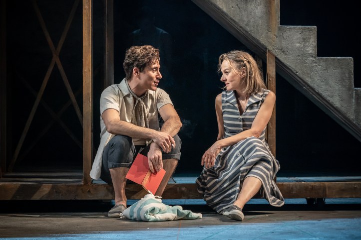 Ben Turner, Niamh Cusack in My Brilliant Friend Part 1. Image by Marc Brenner