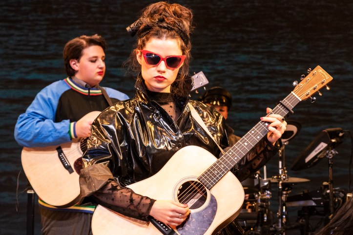 Max William Bartos &amp; Zara Devlin in SING STREET at New York Theatre Workshop, Photo by Matthew Murphy