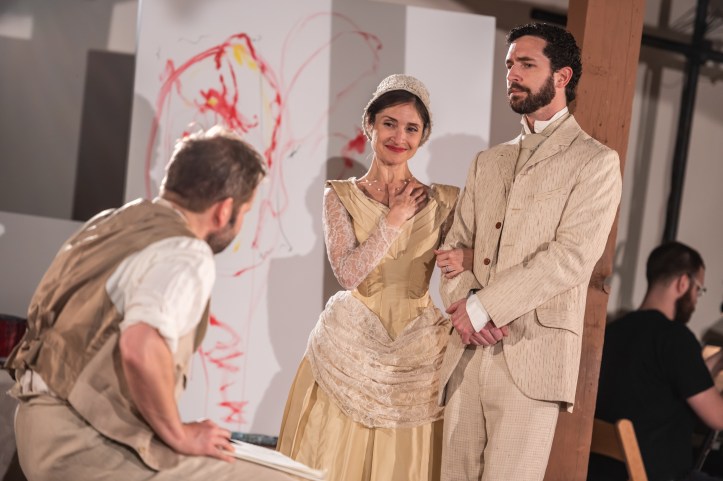 Photos by Dahlia Katz features_ Evan Buliung, Tracy Michailidis, & Eric Craig Set and Costumes by Michelle Bohn Lighting Design by Wendy Lundgren